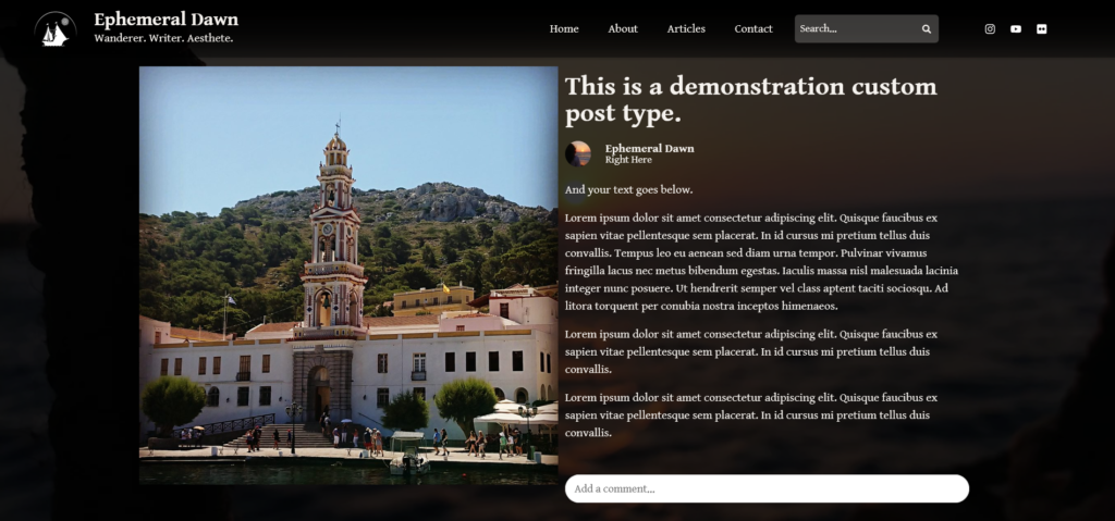 Screenshot 2026-06-16 at 15-43-32 This is a demonstration custom post type. • Ephemeral Dawn